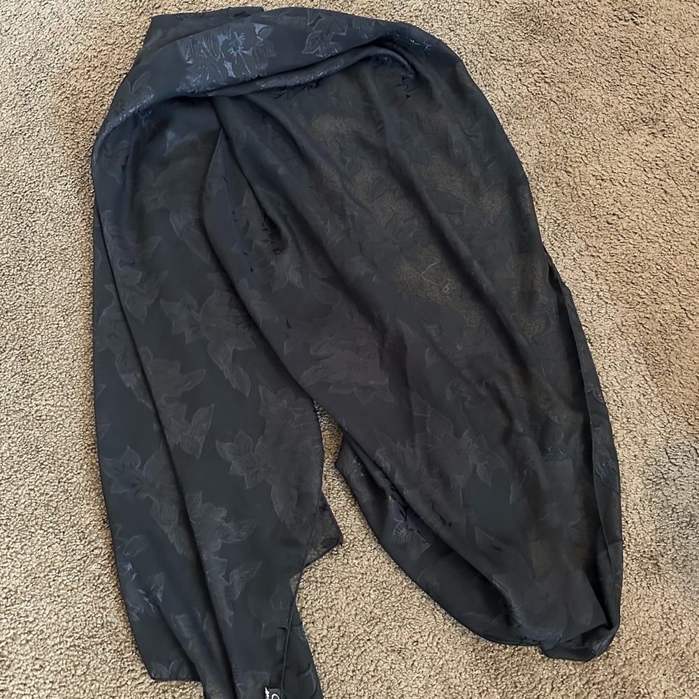 Cejon accessories Black Floral Scarf
